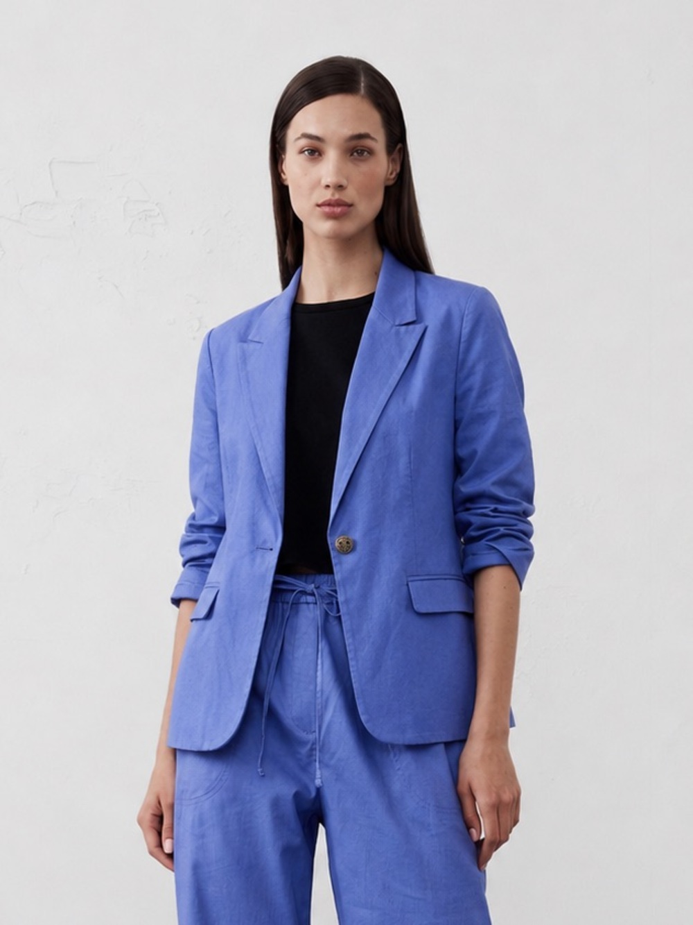 Tahari - Lavender Linen Blazer